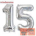 Vthoviwa 40インチ バルーンアルミ15 / 51 ヘリウム風船 数字バルーン15 / 51銀 0123456789,10-19,20-29,30,40,50,60,70,80,90,100 誕生日 カーニバル 飾り付け記念日パーティー装飾銀15 / 51 男女兼用 大きい しじヘリウム