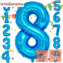 Sekat 数字 バルーン 40インチ ブルー ナンバーバルーン 誕生日 風船 バースデー 飾り アルミ風船 ハッピーバースデー 結婚式パーティー 記念日 ウェ...
