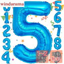 Sekat 数字 バルーン 40インチ ブルー ナンバーバルーン 誕生日 風船 バースデー 飾り アルミ風船 ハッピーバースデー 結婚式パーティー 記念日 ウェ...