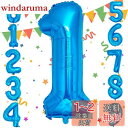 Sekat 数字 バルーン 40インチ ブルー ナンバーバルーン 誕生日 風船 バースデー 飾り アルミ風船 ハッピーバースデー 結婚式パーティー 記念日 ウェ...