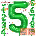 Sekat 数字 バルーン 40インチ グリーン ナンバーバルーン 誕生日 風船 バースデー 飾り アルミ風船 ハッピーバースデー 結婚式パーティー 記念日 ウ...