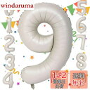 Sekat 数字 バルーン 40インチ オフホワイト ナンバーバルーン 誕生日 風船 バースデー 飾り アルミ風船 ハッピーバースデー 結婚式パーティー 記念日...