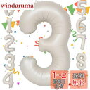 Sekat 数字 バルーン 40インチ オフホワイト ナンバーバルーン 誕生日 風船 バースデー 飾り アルミ風船 ハッピーバースデー 結婚式パーティー 記念日...
