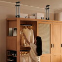 HeshiJ 家具転倒防止伸縮棒 転倒防止用 つっぱりポール 取り付け高さ30~40cm 家具転倒防止ポール つっぱり棒 転倒防止 突っ張り棒 地震 耐震対策 強力 地震対策 防災グッズ(2本入り) (ブラック, 30~40cm)