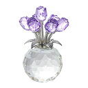 Kertari 誕生日プレゼント女性 人気 【正規品】k9クリスタル バラ花 枯れない花 造花 薔薇 インテリア ギフト 結婚祝 記念日 母の日 父の日 クリス...