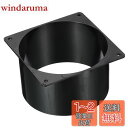 【送料無料】PATIKIL 120 mm ダクト接続フランジ 乾燥機通気壁プレート 正方形-ラウンド直線ダクトプレート 暖房 冷房 換気扇用 ブラック