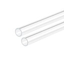 DMiotech 2個 13 mm x 15mm 300mm クリア アクリルパイプ 硬い プラスチックチューブ 水族館水パイプ 水冷システム配管用