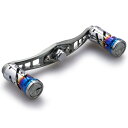 HEIGHTEN 92mm リール ハンドル 16mmノブ搭載 シマノ ダイワ アブガルシア 通用 ベイトリール 用 Wing Series (ガンメタル) (...