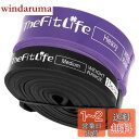 【送料無料】TheFitLife トレーニングチューブ 筋トレチューブ 懸垂チューブ (黒/紫)