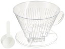 カリタ Kalita 雑味が出る前においしさだけを引き出す速い抽出速度の3つ穴 コーヒー ドリッパー 7~12人用 クリア プラスチック製 104-D ドリップ...