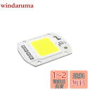LEDGLE 50W LEDチップ バルブライトランプDIY スポットライト ハイパワー AC 110V 6500K 90LM/W 昼白色 1個セット