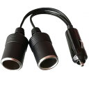 GTIWUNG シガーライター シガーソケット 12V/24V対応 2連 DC電源 延長ケーブル シガーアダプター 1〜2雌ソケット 2ウェイシガレットライター...