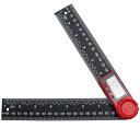 Bestgle デジタルプロトラクター 0-200mm LCD液晶画面 デジタル角度計 分度器 デジタル測定器 瞬読 ABS製 軽量小型 アングルメーター 角度...