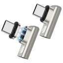 HYDOOD USB TYPE-C 変換アダプタ マグネット【 USB3.1 40Gbps PD140W 4K/60Hz】 USB C タイプC 変換アダプター...