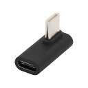 Cablecc 90度ロープロファイル 左右角度 USB 3.1 Type-C オス - メス 延長アダプター ノートパソコン タブレット 携帯電話用