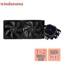 Thermalright Frozen Prism 240 Black 水冷CPUクーラー、液体CPUクーラー、120mm PWMファン×2、S-FDBベアリング、AMD/AM4/AM5、INTEL LGA1150/1151/1200/2066/1700 用ワンピース型水冷クーラー