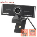 オーム(OHM) 電機AudioComm WEBカメラ マイク付き フルHD 1080P USB給電 軽量 小型 リモート会議 WB-CA200N 03-1674ブラック