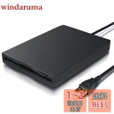 USBフロッピーディスクリーダードライブ3.5インチ1.44 MB外付けポータブルFDDディスケットドライブWindows XP/Vista/7/8/10/11のみサポート、PCコンピュータ/ラップトップ用 プラグアンドプレイ ドライバなし ブラック