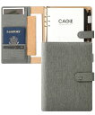 CAGIE システム手帳 a5 6穴 リング 内径約25mm マグネットタイプ バインダー メモ 120g厚い紙 インデックス付き システム手帳 PU レザー ...