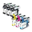 ブラザー(Brother)用互換インクカートリッジLC111 B-111 LC111-4PK LC111 インク (BK/C/M/Y) 4色セット+2黒(合計6...