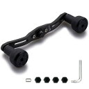 HEIGHTEN 120/110mm リール ハンドル 厚さ4mm 1.5K炭布 カーボン 24mm TPE製 ノブ搭載 シマノ(SHIMANO) ダイワ(DA...