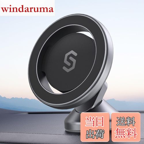 【令和超?磁力】スマホホルダー 車 MagSafe対応 SYNCWIRE マグネット 車載スマホホルダー 【超強力3M両面テープ】 MagSafe車載 車載マグネットホルダー 落下防止 360度回転 自由調節 マグネット吸着 車用 スマホスタンド iPhone 15 15Pro 14 13 12 SE Samsung Galaxy S2