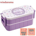 スケーター(Skater) 弁当箱 クロミ フラワーリース サンリオ 600ml 抗菌 2段 女性用 日本製 YZW3AG-A