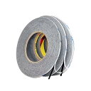 LOYELEY 両面接着テープ 3本入り 幅1mm/ 2mm /3mm*50m 3M両面テープ 粘着テープ 両面粘着テープ 極薄両面テープ 強力粘着 携帯電話修...