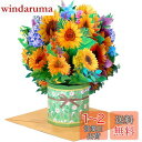 Kesote メッセージカード 立体 お見舞い 春 卒業 感謝 花 ひまわり ポップアップカード 紫陽花 飛び出す グリーティング バレンタイン 母の日 おしゃ...