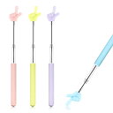 KDSSYFT 指示棒 4個セット 教師ポインター 約20-68cm 伸縮棒 握りやすい 滑り止め 伸縮式 ポインター ハンドポインター 指し棒 伸縮式教師用 ...