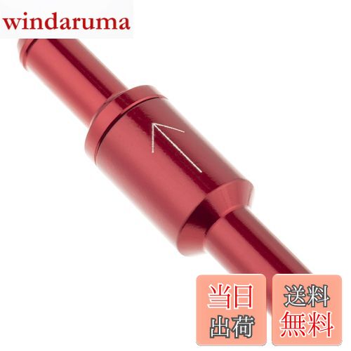 【送料無料】キジマ(Kijima) バイクパーツ ワンウェイバルブ ボールタイプ 6mm 汎用 レッド 105-151