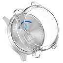 【送料無料】Miimall Garmin(ガーミン) Vivomove Luxe/Vivomove Style専用ケース Vivomove Luxe カバー ソフト TPU材質 ぴったり対応 擦り傷防止 軽量 防衝撃 Vivomove Style 保護ケース バンパー(クリア)