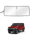 AUTO SPEC スズキ ジムニー JC74 JB74 JB64 フロントサンシェード ノマド 車用サンシェード シエラ 遮光フロントシェイド JIMNY SIERRA NOMADE 2018年7月~ 車種専用設計 UVカット 高密度生地 日焼け防止 劣化防止 断熱 簡単着脱 折り畳み式 サンシェード 収納袋付き 内装