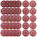 【送料無料】DanYun 35枚 125mm サンドペーパー #320 - #2000 丸型 8穴あき サンダー用 サンディングディスク ( 320 400 8...