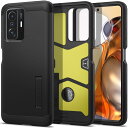【送料無料】Spigen Xiaomi 11T Pro ケース Xiaomi 11T ケース 3層構造 スタンド付き 米軍MIL規格取得 カメラ保護 傷防止 衝...