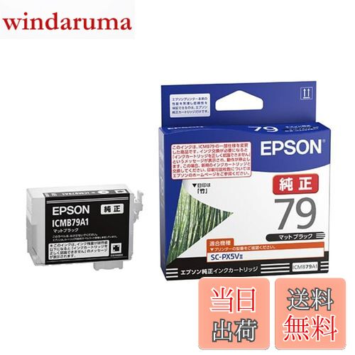 【送料無料】エプソン 純正 インクカートリッジ 竹 ICMB79A1 マットブラック