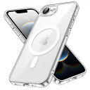 JETech iPhone 16e 6.1インチ2025用 マグネット ケース MagSafe対応 衝撃吸収 バンパーカバー 傷つけ防止 クリアバック (クリア)