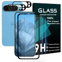 【指紋認証 2+2枚 ガイド枠付き】Wekrsu 国産旭硝子素材 強化ガラス 対応 Google Pixel 9 Pro ガラスフィルム カメラフィルム カバー 液晶/レンズ 保護フィルム