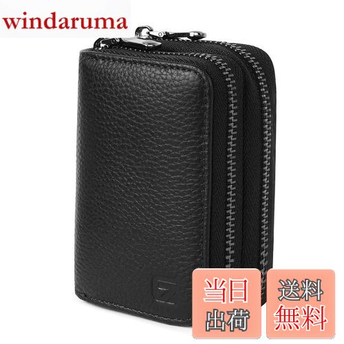 【送料無料】[GADIEMKENSD] デュアルジッパーカードケース RFID レディース大容量 本革カード入れ メン..