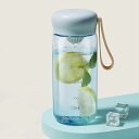 【医療器具にも使用の樹脂製】IOLOYU 水筒 540ml トライタン ボトル ウォーターボトル クリアボトル プラスチック メモリ付き水筒 クリアボトル bp...