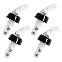 【送料無料】INIBUD 定量 ポーラー ポアラー 30ml ウイスキー ワイン カクテル ボトル 1オンス 4個セット