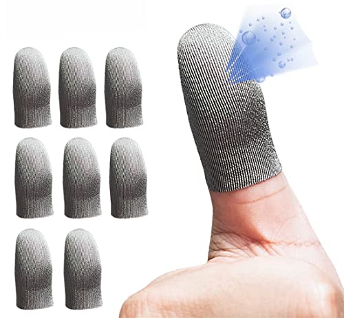 【送料無料】APNショップ(apnshop)【ゲーミング用指サック 】銀繊維布 FPS 音ゲー プロ 高感度スマホゲーム用 指サック ゆびさっく （8個入り）超高感度 ゆびさっく スマホ ゲーム ゲーム用指サック 指サックゲーム用（スマホ/タブレット 対応 ）