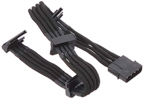 【送料無料】SilverStone製 PSU汎用延長スリーブモジュラーケーブル SST-PP07-BTSB