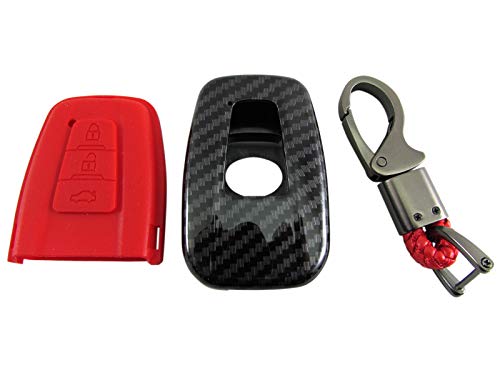 【送料無料】BRIGHTZ カローラ 210 211 212 214 カーボン調スマートキー ケース 赤 【 KEY−CASE−018 】..