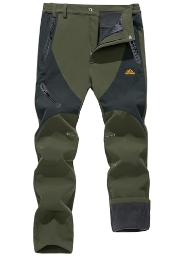 【送料無料】[KEFITEVD] アウトドアパンツ 撥水 メンズ トレッキングパンツ 裏起毛 登山ズボン 防寒ウ..