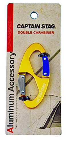 【送料無料】キャプテンスタッグ(CAPTAIN STAG) カラビナ アルミアクセサリー ダブルカラビナ