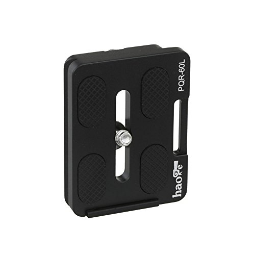 【送料無料】Haoge PQR-60L 60mm ユニバーサル QRカメラボディ クイックリリースプレート 固定リップフ..