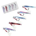 【送料無料】OHF ルアーセット メタルジグ アジング セット 4g 5個セット / 5g 5個セット アシストフック ティンセル付き ケース付き