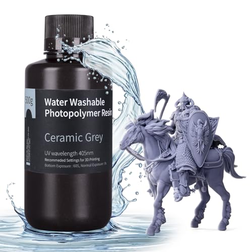 【送料無料】ELEGOO 光造形3Dプリンター用 UVレジン 405nm 水洗い樹脂 無臭 光硬化可能樹脂 LCD 3Dプリ..