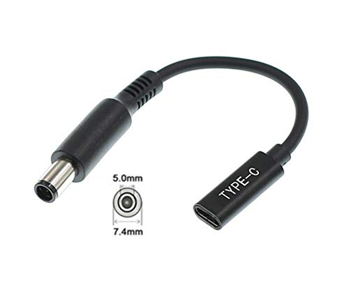 ������̵����fine-R ������C USB-C ���� DC 7.4x5.0 �Ѵ� DELL ���� �Ρ��ȥѥ����� �ǥ� PD ���� TYPE-C �Ѵ������ץ��� AC ���ť����֥� ��PL�ݸ������ʡ� (CA 7450DELL)
